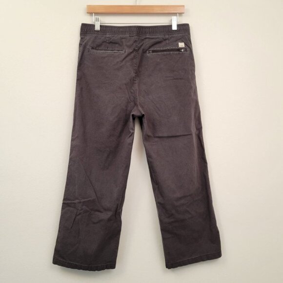 Vuori Women's Ripstop Wide Leg Cropped Drawstring Pants Size Large Gray DEFECT - Picture 3 of 12
